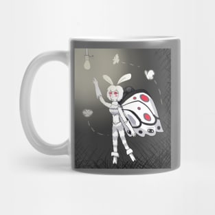 Mothwoman (angel white with grey) Mug